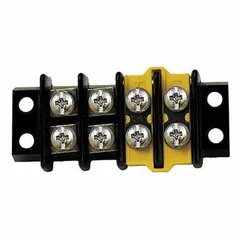 Cover and partition accessory for thermocouple terminal blocks. Provides physical separation and protection for thermocouple wiring connections in industrial temperature sensing systems.