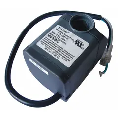 This oil-filled pump with rubber/ABS construction is designed for circulating solvent or cleaning fluid in industrial parts washers. It operates at 120V AC, delivers a maximum flow of 4.4 gpm, and achieves a maximum head of 6.23 ft. The tube inlet standard facilitates connection in maintenance and repair operations.