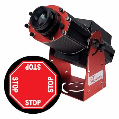 LASERGLOW TECHNOLOGIES LED Projector with Image Disk, 300 W, 4 Way Stop - LED Projectors with Image Disks