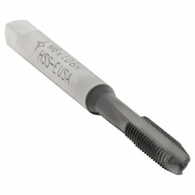 CLEVELAND Spiral Point Tap: M6x1 Metric, 6H, 3 Flute, Plug Chamfer - Spiral-Point Taps for Steel & Stainless Steel