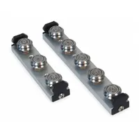 BISHOP-WISECARVER Linear Guide Carriage Assembly: SW, Size 1, 5-Roller Assembly, Ball (MPN UT1WPA-5A)