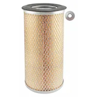 Round/oval engine air filter with axial seal, 5 5/16 in outside diameter. Designed for use in Ford vehicles to filter incoming air for internal combustion engines