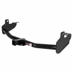 This Class III hitch is designed for the GMC i-370, with a gross trailer weight capacity of 4,000 lb and a gross vehicle weight capacity of 4,000 lb. Constructed from carbon steel with a powder-coated finish, it requires no drilling for installation. Suitable for towing trailers, boats, or campers in medium-duty applications.
