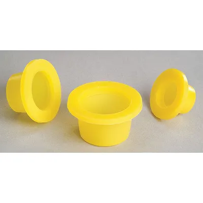 CHEMGLASS CG-3021-01 Polyethylene Stopper, 14/20, Yellow - Plastic Stoppers