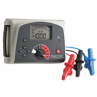 MEGGER Megohmmeter: 100 kiloohm to 1 teraohm, CAT III 600V, IP40, Digital, No Output - Standard Feature Megohmmeters
