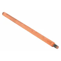 Jointed copper-coated arc gouging electrode for air carbon arc cutting and gouging. Measures 3/8 in diameter by 17 in length, rated at 600 A with DCEP polarity. Used for metal removal in welding preparation, defect repair, and foundry applications on carbon steel, stainless steel, and cast iron. Supplied in a package of 100 pieces