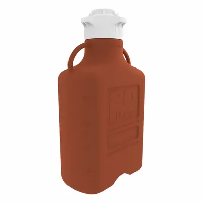 OEM APPROVED VENDOR 26.5 L Dual-Handle Rectangular Plastic Carboy - Dual-Handle Rectangular Carboys