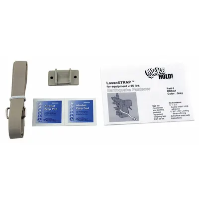 QUAKEHOLD Lasso Strap Fastener: 25 lb Wt Capacity, Nylon - Countertop & Desktop Equipment Straps & Brackets