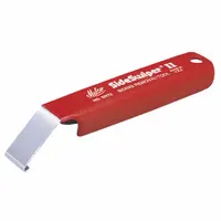 Steel siding removal tool with an easy-to-grasp straight handle and smooth unlocking mechanism. Used for removing siding panels in construction and renovation applications
