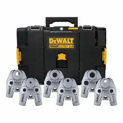 This jaw and ring set is designed for use with the NIBCO PressACR Refrigeration Press Fitting System. It includes a 3/8 in compact press jaw and accommodates pipe sizes from 1/4 in to 7/8 in. Suitable for pressing connections in refrigeration piping systems.