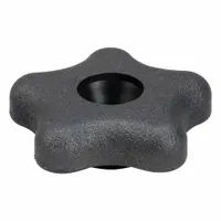 INNOVATIVE COMPONENTS Hand Knob: 5 Point, Plastic w/ Steel Thread, 3/8"-16 Thread, 2.27 in Dia (MPN GN6C----5SB--21)