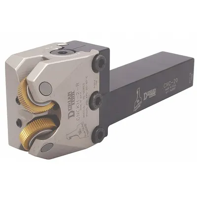 DORIAN Knurling Holder: 3/4 in Shank Wd, 3 1/4 in Shank Lg, 5 1/2 in Overall Lg - Machining