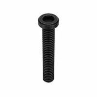 This inch-system standard socket head cap screw features a #8-32 thread, 1/2 in length, right-hand thread, and 9/64 in drive size. Made from alloy steel with a black oxide finish, it is supplied in a 100-piece pack. Commonly used in machinery assembly and industrial maintenance for securing components requiring a flush, high-strength hold