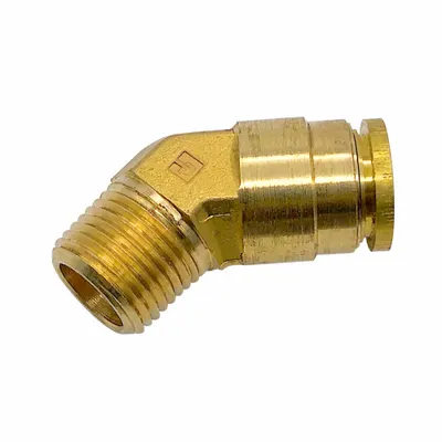 PARKER Push-to-Connect x MNPT Brass Adapter Elbow - Brass Air Brake Fittings