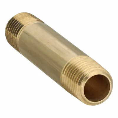 PARKER 215PNL-4-25 Brass Pipe Nipple - Instrumentation Brass Pipe & Pipe Nipples