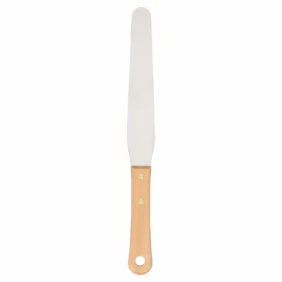 WESTWARD Spatula: Bld. Mat. Stainless Steel, Hdl. Mat. Hardwood - Corrosion-Resistant Spreading Tools