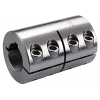 RULAND MANUFACTURING Rigid Shaft Coupling: 3/4 in Bore Dia 1, 3/4 in Bore Dia 2, Round Keyed, Inch (MPN CLC-12-12-SS)