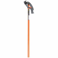 This hand conduit bender is designed for bending 1-inch EMT conduit. It has an 8-inch length and is constructed from iron. Suitable for use with aluminum and galvanized steel conduit in electrical wiring installations.
