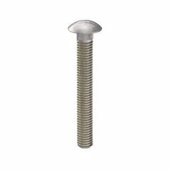 This 316 stainless steel carriage bolt features a square neck that prevents rotation during tightening, suitable for metal-to-wood or metal-to-metal assemblies. With a 3/8"-16 thread size and 3-inch length, it offers corrosion resistance for outdoor, marine, and chemical environments.