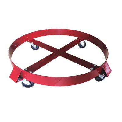 OEM Drum Dolly: 1,000 lb Load Capacity - Cross-Brace Drum Dollies with Support Ring