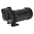 Self-priming centrifugal pump with TEFC motor enclosure for continuous duty. Operates on 230/460V AC, delivers up to 50 ft head, and has 1-1/2 in intake and discharge connections. Suitable for transferring water and thin liquids in irrigation, dewatering, and general fluid handling applications.