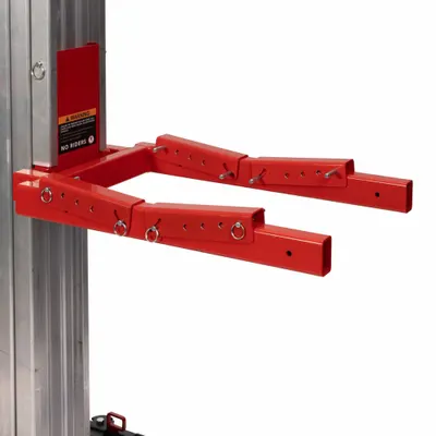 JET Pipe Cradle Kit for JML-APC, Red Steel, 8x2x2 in - Lifting Attachments for Drill Drivable Jet Lifts