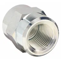 Hydraulic Hose Adapter: 3/8 in x 1/2 in Fitting Size, Female x Female, NPTF x NPTF x NPTF, Rigid (MPN FZ1625)