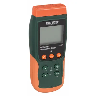 EXTECH Thermocouple Thermometer: For Type E/Type J/Type K/Type R/Type - Multi-Channel Meters with Cabled Data Output