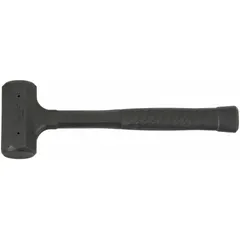 This dead-blow hammer features a 2 3/8 lb rubber head and a 1 3/4 in hammer face diameter, with a 14 in overall length. The rubber head delivers controlled, non-marring strikes, reducing rebound for precision tasks. Suitable for assembly, repair, and metalworking applications where surface protection is required.