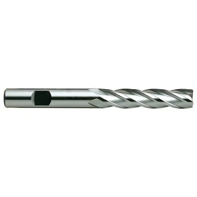 YG-1 Square End Mill: High Speed Steel, 4 Flute, 1-1/4" Mill Dia, 4" LOC - General Purpose High-Speed Steel Square End Mills