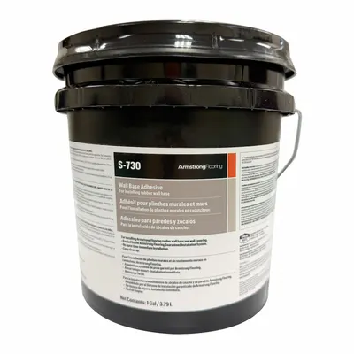 ARMSTRONG Construction Adhesive: Wall Base Adhesive, 1 gal, Pail, Off White - Cove & Wall Base Construction Adhesives