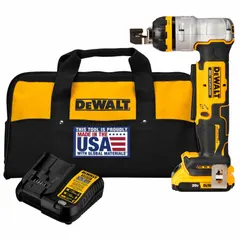 Cordless threaded rod cutter for cutting 6 mm carbon steel and stainless steel wire. Operates on the 20V MAX platform. Supplied as a bare tool without battery or charger. Suitable for cutting threaded rods and wire in construction and maintenance tasks.
