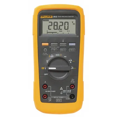 FLUKE Digital Multimeter: TRMS, CAT III 1000V/CAT IV 600V, 1,000 V Max AC Volt Measurement - Advanced Feature Multimeters
