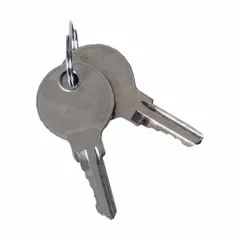 This silver replacement key is designed for truck storage boxes compatible with manufacturer model number 1713025. It serves as a substitute when the original key is lost or damaged, allowing locking and unlocking of the storage compartment.