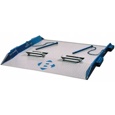 BLUFF Steel Diamond Treadplate Dock Board, 84 in Lg x 72 in Wd, 20T7284 - Dock Boards