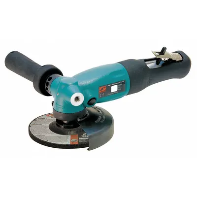 DYNABRADE Air Angle Grinder: 5 in Wheel Dia, 1.3 hp Horsepower, 12,000 RPM Max. Speed - Standard Reach Air-Powered Angle Grinders