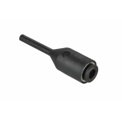 LEGRIS 3168 08 06 Push-to-Connect Tube Fitting, 6 mm OD x 8 mm OD, Black - Nylon & Nickel-Plated Brass Tube Fittings
