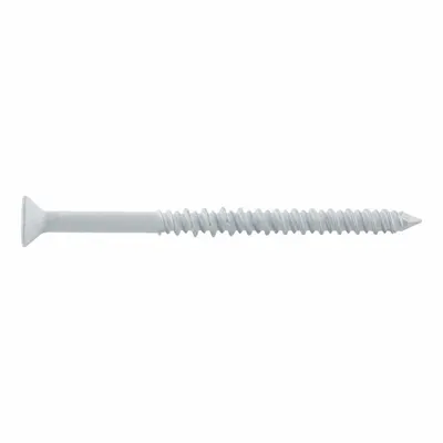 DEWALT Flat-Head Screw Anchors, 9/64 in Dia, Steel, Zinc-Plated, Torx, 1,500 PK