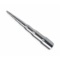 This hammer-driven swaging tool is designed for expanding or flaring the ends of steel tubing to prepare for mechanical connections. It accommodates 5/16 in tube size and is constructed from steel. Typical applications include plumbing, HVAC, and refrigeration systems where manual on-site tube preparation is required.