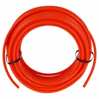 EAGLE BELTING Round Belt: Orange, 3/8 in Dia, For 3 3/4 in Min Pulley Dia, 100 ft Overall Lg, Smooth (MPN 4940060)