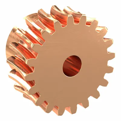 KHK GEARS Metric Worm Wheel BG1.25-20R2 - Metric Worm Wheels
