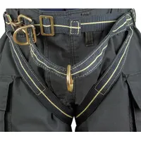 GEMTOR Rescue Harness: II, Kevlar, 36 in Waist Size (Min), 50 in Waist Size (Max) (MPN 544FR-2)