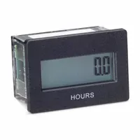 TRUMETER Hour Meter: Hour Meters, Front Panel Mounting, Digital, 1 5/8 in x 1 1/8 in, LCD, 3410-2060