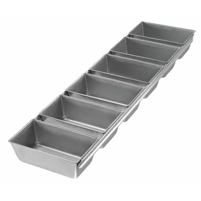 CHICAGO METALLIC 6-Slot Open Top Bread Pan - Bread & Loaf Pans
