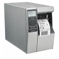 The ZEBRA ZT510 industrial printer (ZT51043-T010000Z) prints at 12 in/sec with a maximum width of 4.09 inches. It features tear-off dispensing, push-button controls, and wired Ethernet connectivity. This model supports up to 5,000 labels per day for high-volume labeling in manufacturing, warehousing, and logistics environments