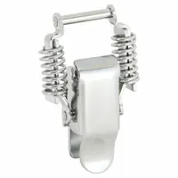 This stainless steel lift-to-open draw latch secures access panels, cabinets, and enclosures. It measures 2 21/32 in depth, 1/2 in height, and 1 15/32 in width. The corrosion-resistant construction suits demanding environments in industrial machinery, electrical panels, and HVAC equipment