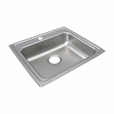 JUST MANUFACTURING One-Bowl Counter-Mounted Kitchen & Bar Sink - One-Bowl Counter-Mounted Kitchen & Bar Sinks without Faucets