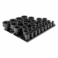 TEKTON Impact Socket Set: 3/4 in Drive Size, Small Set (0-50 pieces) Set Size, 33 Pieces, SAE (MPN SID93107)