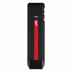 This rechargeable flashlight delivers 1300 lumens with a 100-meter beam and a 2-hour run time at maximum brightness. It includes a USB Type-C charging cord and one C battery. Suitable for portable high-intensity lighting in industrial and professional settings.