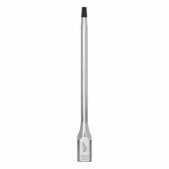 This MILWAUKEE Torx bit socket features a T30 tip and a fixed insert design for secure bit retention. With a 6 in overall length, it is suited for driving Torx fasteners in assembly, repair, and maintenance tasks.